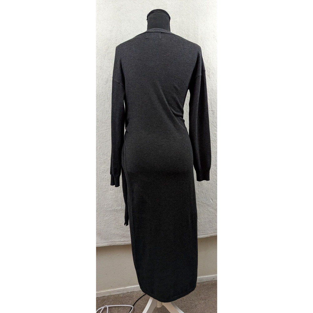 Modern Citizen Charcoal Wrap Dress - Picture 4 of 6